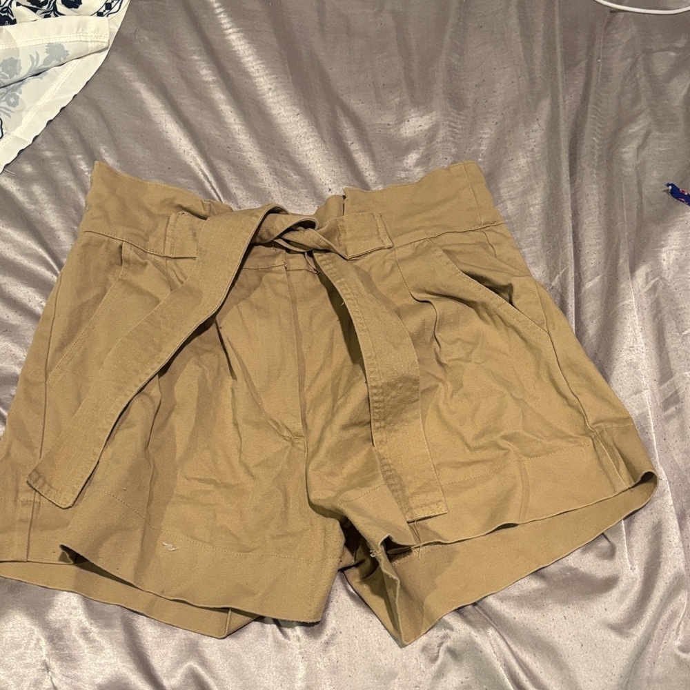 Blu Pepper High Waist Tan Shorts